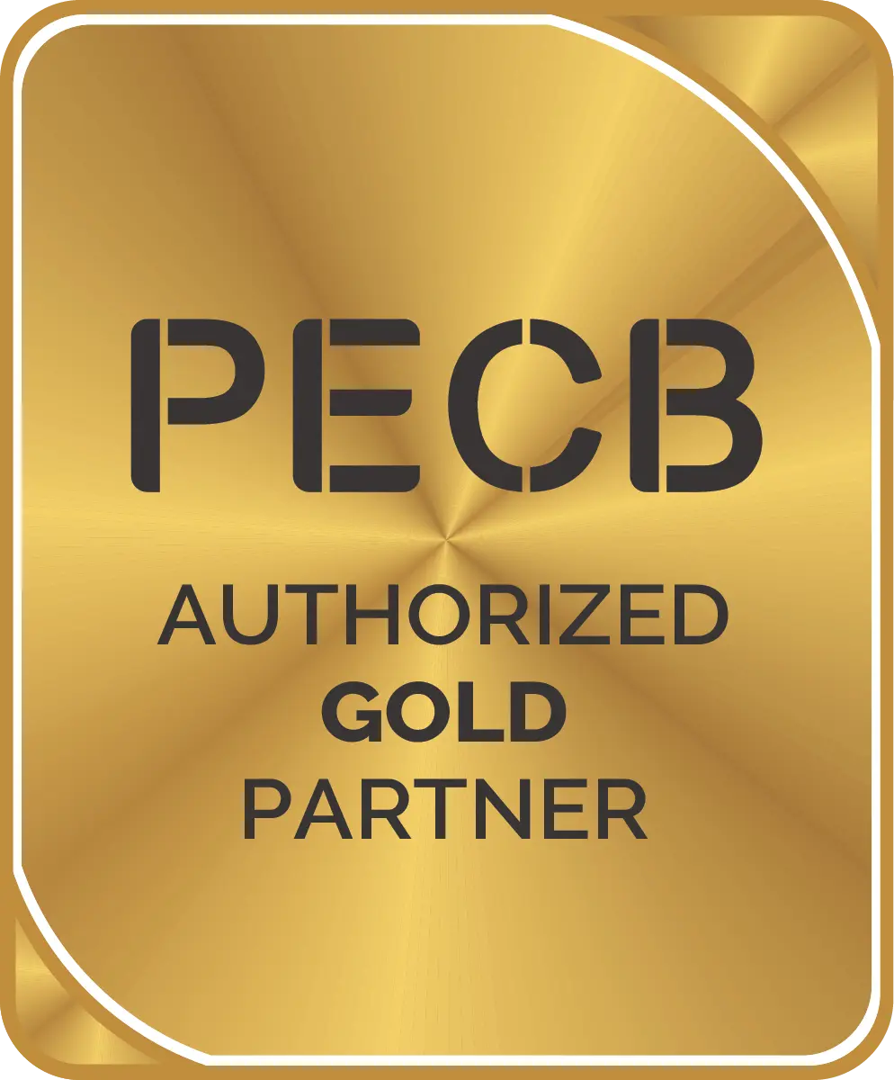 PECB authorized gold partner award