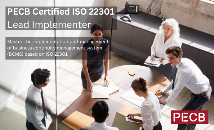 PECB Gecertificeerd ISO/IEC 22301 Lead implementer (EN, Video)